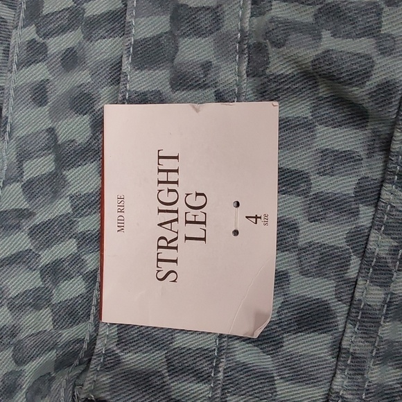 Women's Straight Leg Checkered Denim Pant | Future Collective | 4 - Picture 9 of 10